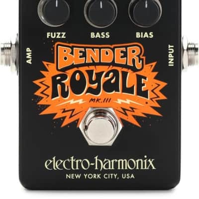 Electro-Harmonix Bender Royale Germanium Fuzz Pedal - Black image 2