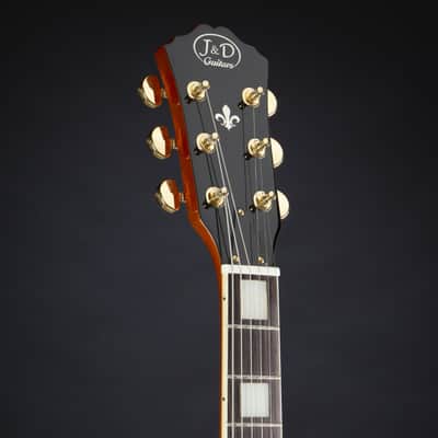 J & D SH 40 TA Transparent Amber  - Semi Acoustic Guitar image 4