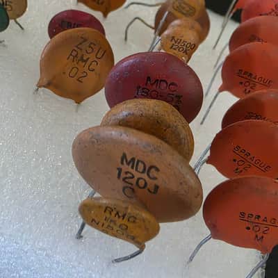 60’s Vintage NOS .02 Cap Lot Sprague CRL RMC 50’s Guitar Tone Capacitor image 7