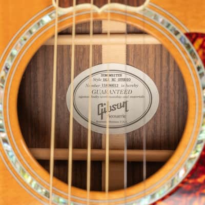 2017 Gibson Songwriter Deluxe Studio EC Rosewood - Antique Natural | USA All Solid Dreadnought Acoustic Guitar Pickup Cutaway | CoA OHSC image 18