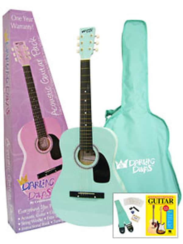 Darling Diva DDPKG02BL Acoustic Guitar, Powder Blue image 1