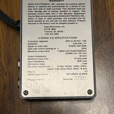 Ross 10 Band Graphic Equalizer 1980s - Blue image 3