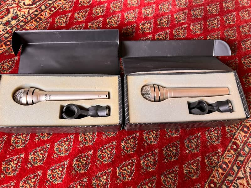 AKG D-310 pair vintage microphone made in austria image 1