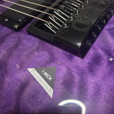 ESP LTD H-1000 Deluxe Evertune - See Thru Purple Sunburst 2023 image 8