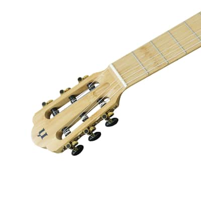 Natasha Bamboo Smart Guitar NBSG (Natural) - Nylon Wireless Smart Guitar  2024 - Satin image 5