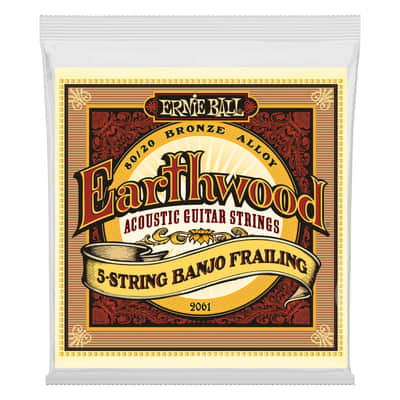 Ernie Ball Earthwood Loop End 5 String Banjo Frailing Strings, 10-24 - 2061 image 2