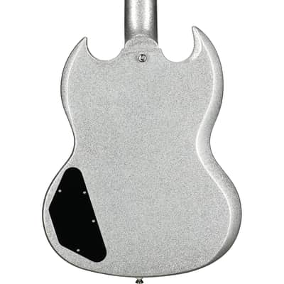 Epiphone Exclusive SG Custom Electric Guitar, Silver Sparkle | Reverb