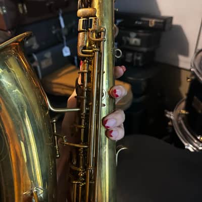Indiana Band Inst CO. Elkhart IND Alto Saxophone Low Pitch A / 7498 image 14