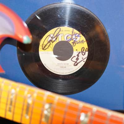 Vintage Gibson 1965 SG Standard Hand Painted Fool with autographed Eric Clapton Cream record usa 60s image 4