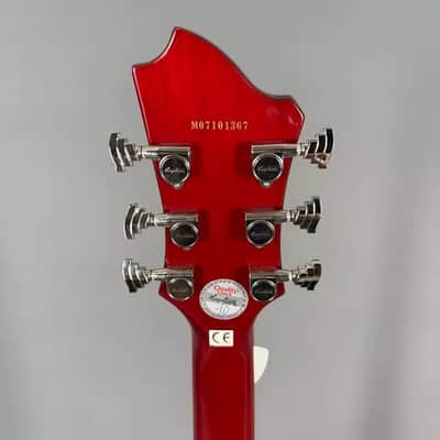 Hagstrom Select Swede Quilted Red Exotic Burl Maple Top inkl. Gigbag image 7