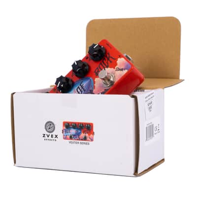 Mint ZVEX Effects Vexter Box of Rock VBOR Distortion Guitar Pedal Bundle w/  2X 6" Patch Cable & Liquid Audio Polishing Cloth image 2