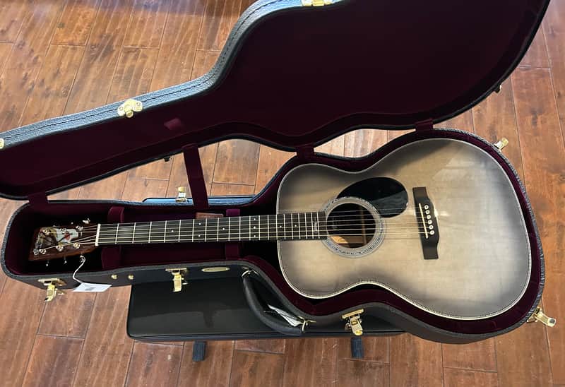 Martin OMJM John Mayer 20th Anniversary acoustic/electric - Platinum Gray Burst /4lbs. 6.1oz. #2909423 image 1