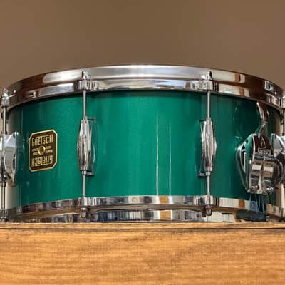 Gretsch USA Custom 6.5x14" Cadillac Green Lacquer Snare Drum image 3