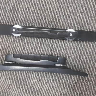 LEFT Handed Archtop Guitar Bridge -1pc in Ebonywood image 2