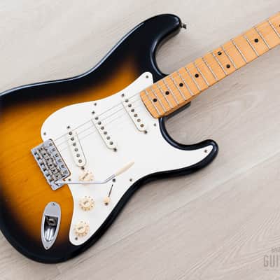 1991 Fender '54 Stratocaster ST54-900 Sunburst Lacquer w/ American Vintage Pickups & Case, Japan MIJ Fujigen
