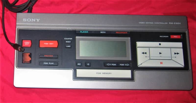 Sony RM-E100V Vintage Analog Video Editing Controller mit Anschlußkabel - TipTop image 1