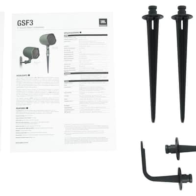 Pair JBL GSF3-TN 3" Landscape Ground Stake or Wall Mount 70v Commercial Speaker image 10
