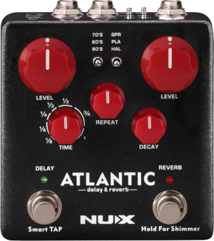 NUX Atlantic Delay/Reverb Effects Pedal image 1