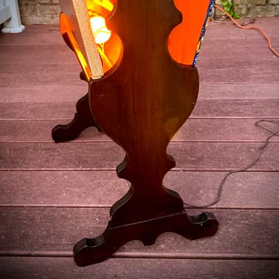 Rotary Connection Wild 1x10 guitar speaker cabinet on legs! Semi closed. Real wood. Lights up. Vintage CTS 10” Alnico speaker. One of a kind / one off. 2026 - Wood image 8