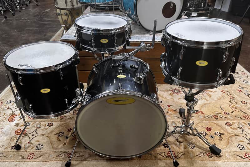 Aerodrums (Custom) Blue/Black 4pc Set (Bass Drum Doubles As Case) image 1