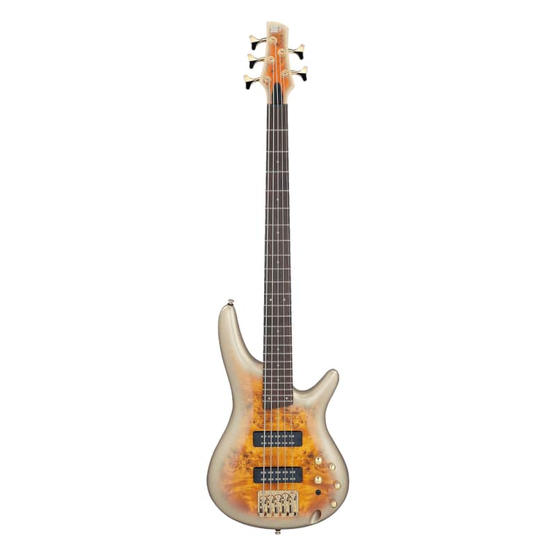 Ibanez SR405EPBDXMGU 5-String Electric Bass Guitar - Mars Gold Metallic Burst image 1
