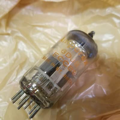 Mullard ONE (1) 6DJ8 AT1000 TESTED Vacuum Tube dimpled getter Blackburn A-Frame ECC88 dual triode 1970-1977 image 2