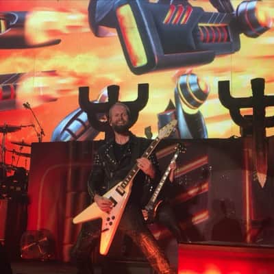 ESP Flying V Edwards EX JUDAS PRIEST Artist Owned by Andy Sneap STAGE PLAYED Gibson Custom Parts Electric Guitar image 5