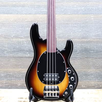 Ernie Ball Music Man Pino Palladino StingRay Bass 79 Burst Fretless Electric Bass w/Case image 1