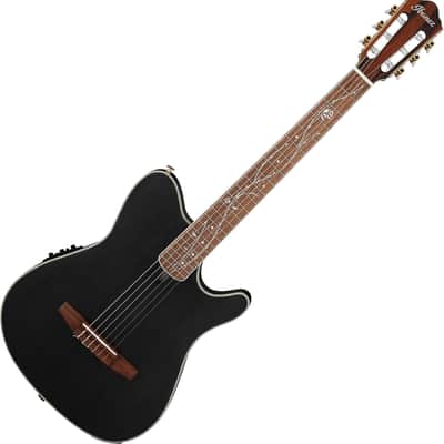 Ibanez TOD10NTKF, Tim Henson Signature Nylon Acoustic Electric Guitar – Transparent Black image 1