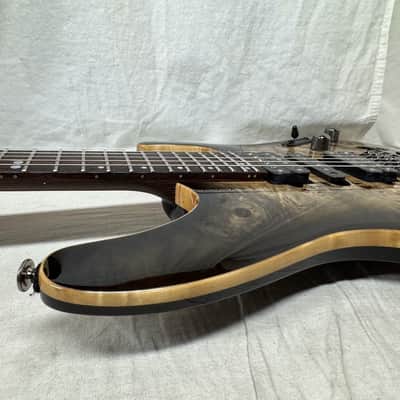 Ibanez Premium Line S Series saber S1070PBZ S1070 pbz 1070 Guitar with Gig Bag 2023 - Charcoal Black Burst image 21