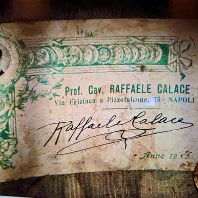 Vintage 1925 Prof. Raffaele Calaci Mandolin image 4