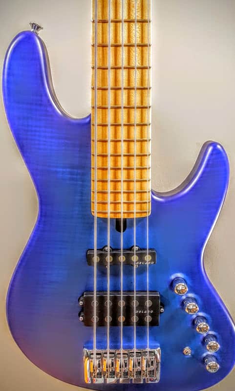 NEW Maruszczyk Elwood L 5a-24+ 2016 Blue Flame Maple Top and Back image 1