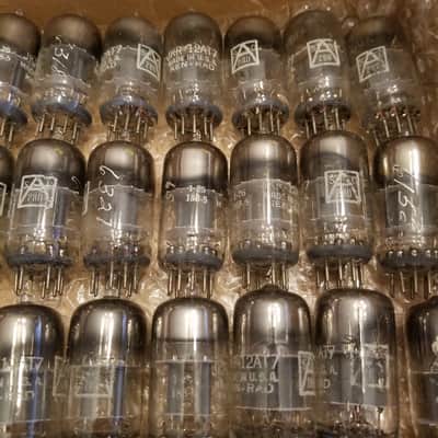 Ken-Rad Pair (2) JAN-JKR-12AT7 Double Triode AT1000 TESTED Vacuum Tubes military premium date-matched Audio 1951 image 3