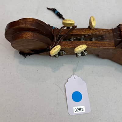 Vintage Appalachian Dulcimer — Solid Wood, 4-String, Fair Condition — Folk String Instrument image 2