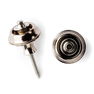 Dunlop SLS1101N Original Straplok Strap Retainers - Nickel image 2