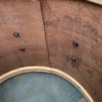 Vintage WFL LUDWIG 12x15 Parade Marching Mid-50's Snare Drum Mahogany 3PLY Silver Sparkle image 16