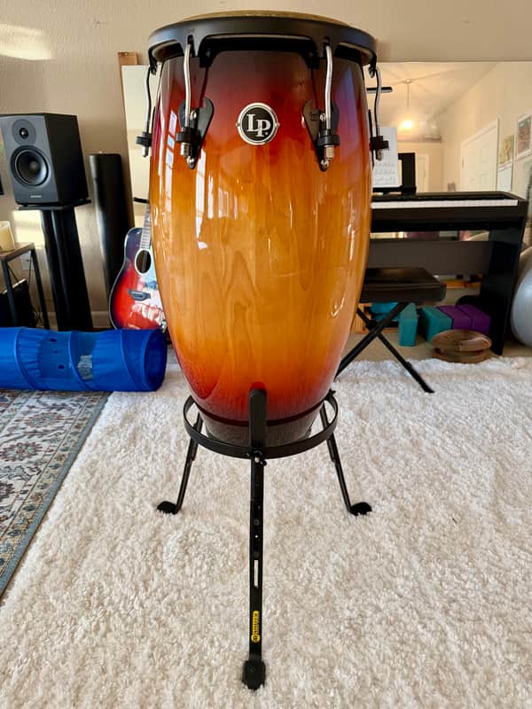 Latin Percussion M854S-VSB Matador Series Custom Accent 12.5" Tumba with Black Hardware 2010s Vintage Sunburst image 1
