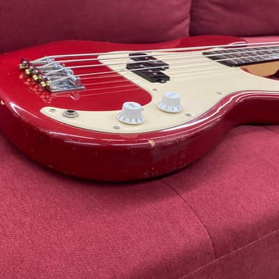 Squier by Fender 50th Anniversary P-Bass 1996 - Torino Red image 8