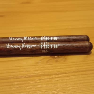 Vic Firth RARE, Collectable signature model Harvey Mason ( Hameleon 1st edition) 1992-1998 - Brown hickory ( Hameleon) image 3