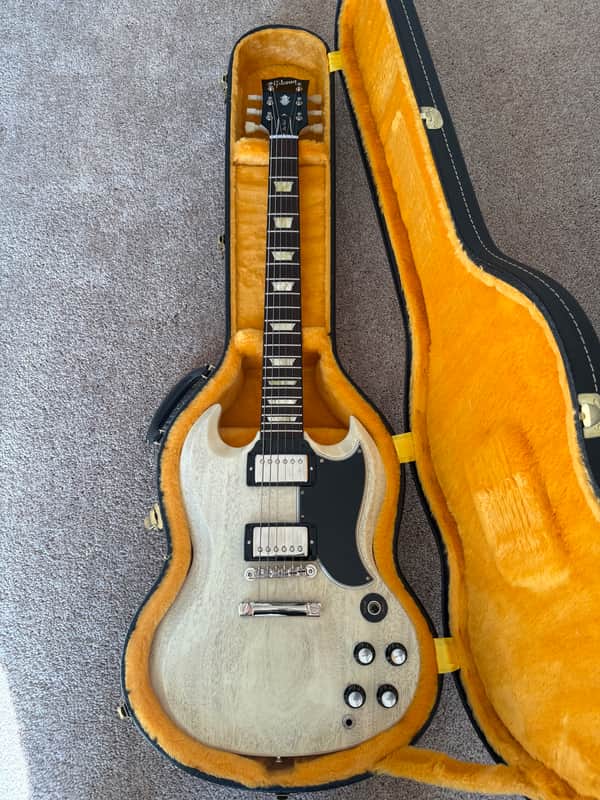 Gibson Custom Dealer Select 1961 Les Paul SG Standard Reissue – Gloss TV White 2026 image 1