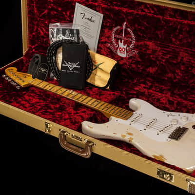 Fender Custom Shop 1954 Heavy Relic Stratocaster® White Blonde Limited (455) image 7