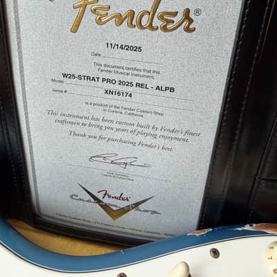 2025 Fender Custom Shop Stratocaster Pro W25 Relic - Aged Lake Placid Blue image 19