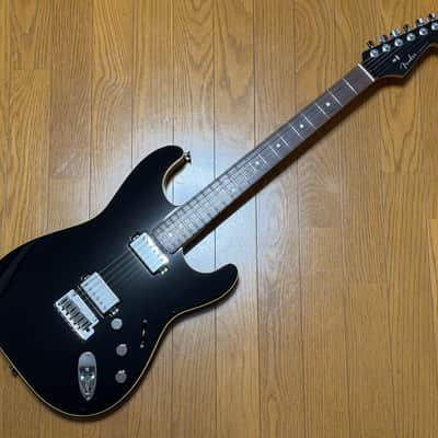 RARE! 2019 Fender MIJ Modern Stratocaster HH - BLACK Matching Headstock image 2