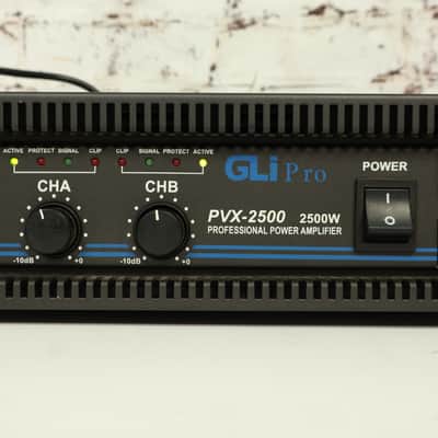 GLI Pro PVX-2500 Professional Power Amplifier 2500W 2-Channel DJ Audio Amp image 2