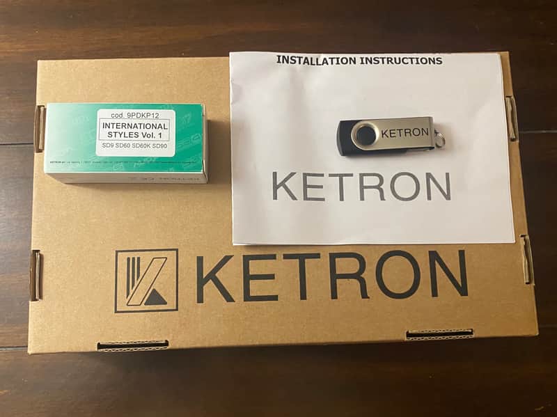 KETRON Pendrive USB Stick INTERNATIONAL Styles Vol. 1 (for SD9,SD90,SD60,SD60K ) image 1