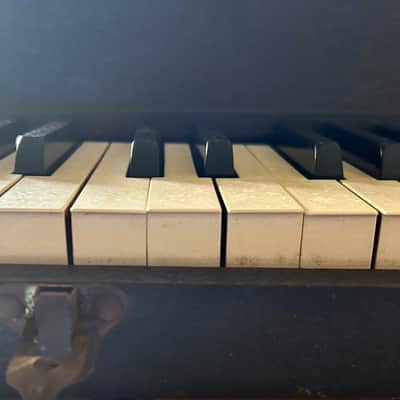 A. M. Virgil Rare 6 Octave Suitcase Practice Piano Keyboard circa 1910 - 1920 - Covered Wooden Case image 5