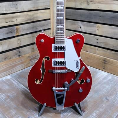 Used (2014) Gretsch G5422TDC Electromatic Double Cutaway Hollowbody Electric Guitar Transparent Red with Bigsby MIK image 3
