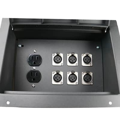 FBL10+AC Recessed Floor Box With 10 XLRF +AC -PREWIRED image 5