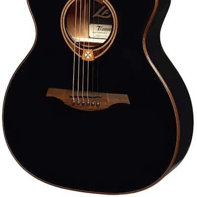 LAG T118D-BLK Tramontane 118 Dreadnought Acoustic Electric BlackBlack image 2