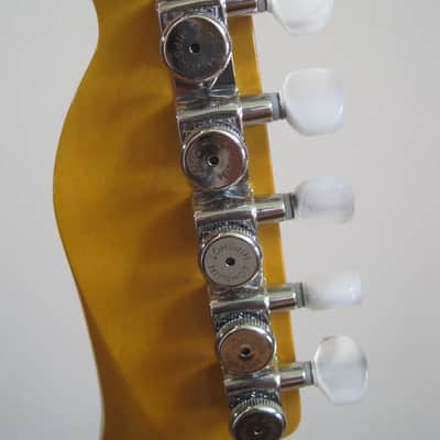 Custom Tele-Style Thinline HH Bigsby Warmoth Neck Surf 90s Surf Green image 14